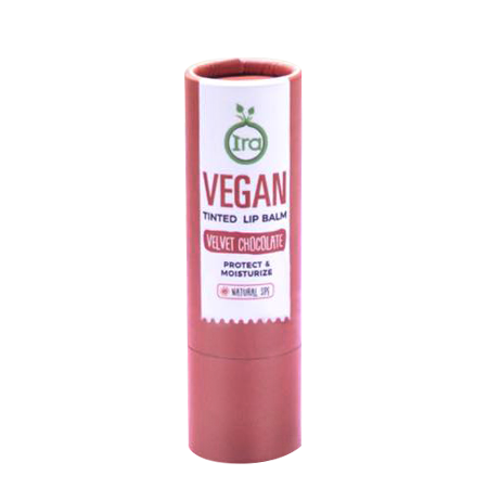 Ira Vegan Tinted Lip Balm Velvet Chocolate 5g ไอรา วีแกน ทินต์ ลิปบาล์ม